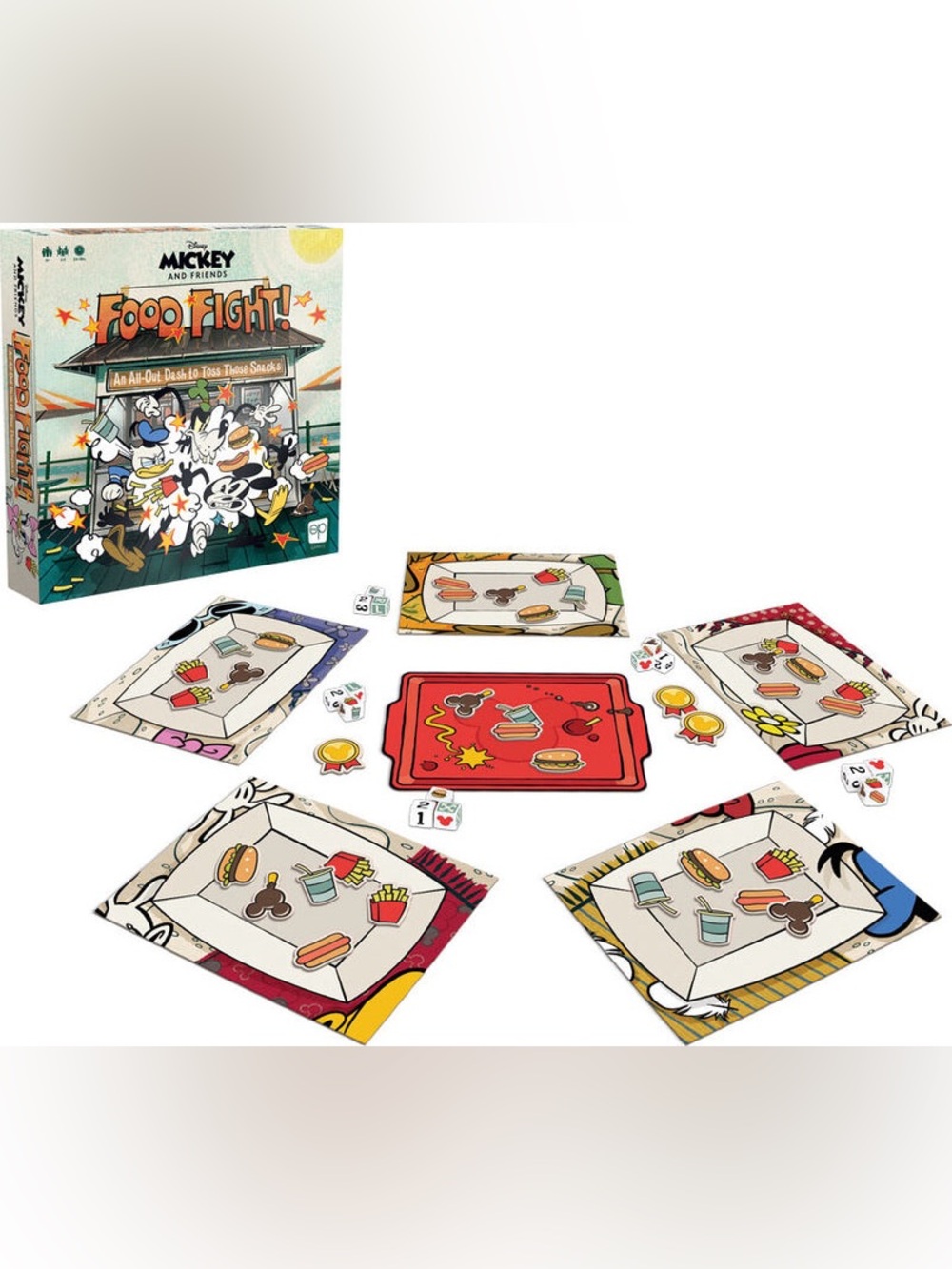 NEW Disney Mickey And Friends Food Fight Game - Picture 2 of 16